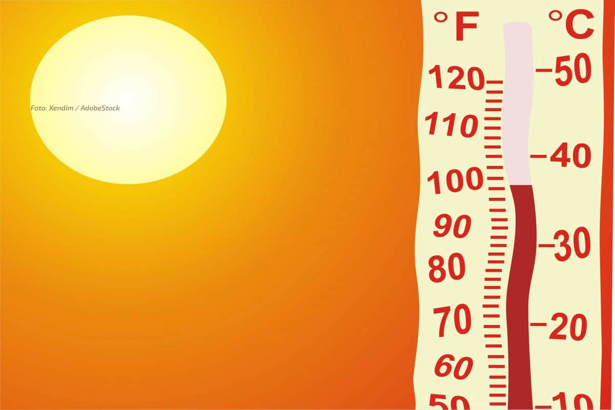 Enorme Hitzebelastung und Sonnenbrandgefahr