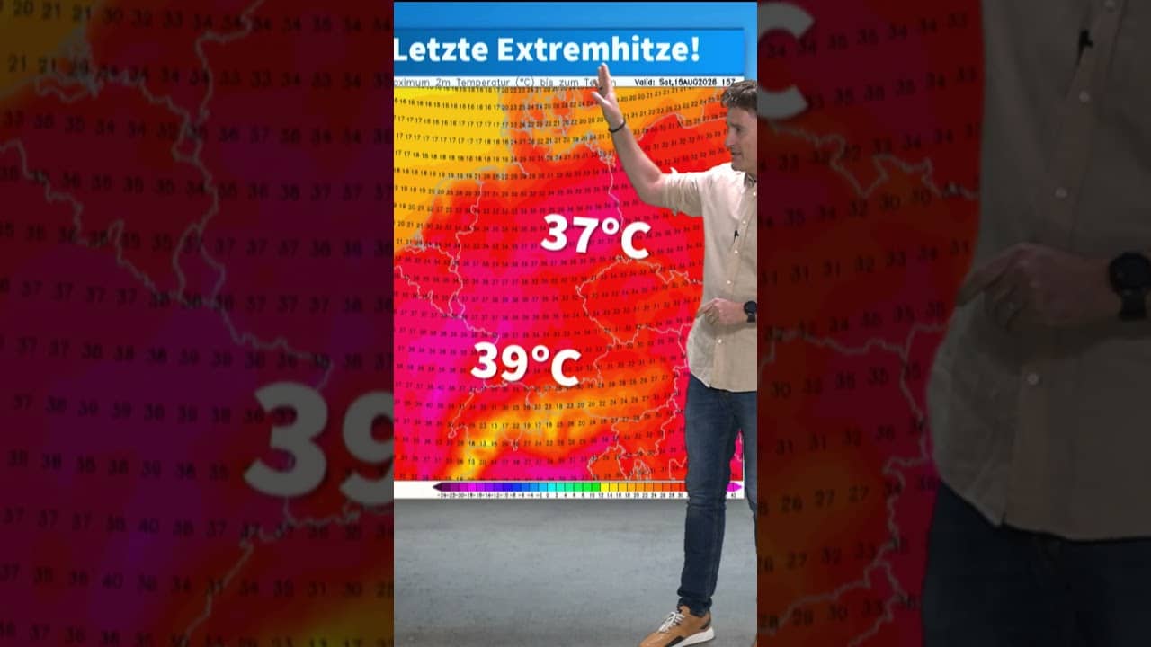 Extrem-Hitze knackt die 40-Grad-Marke  dann kippt das Wetter komplett! Landregen in Sicht?