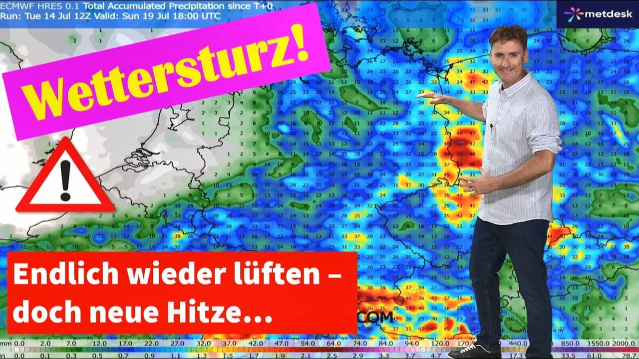 Neue Hitzewelle Ende Juli: Heat Dome formiert sich in Wettermodellen! Zuvor endlich ABKÜHLUNG!