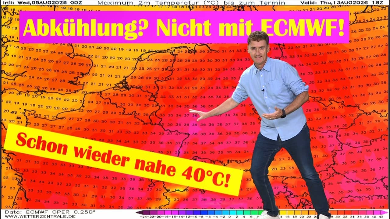 ECMWF peilt schon wieder 40°C an: Was passiert nächste Woche?