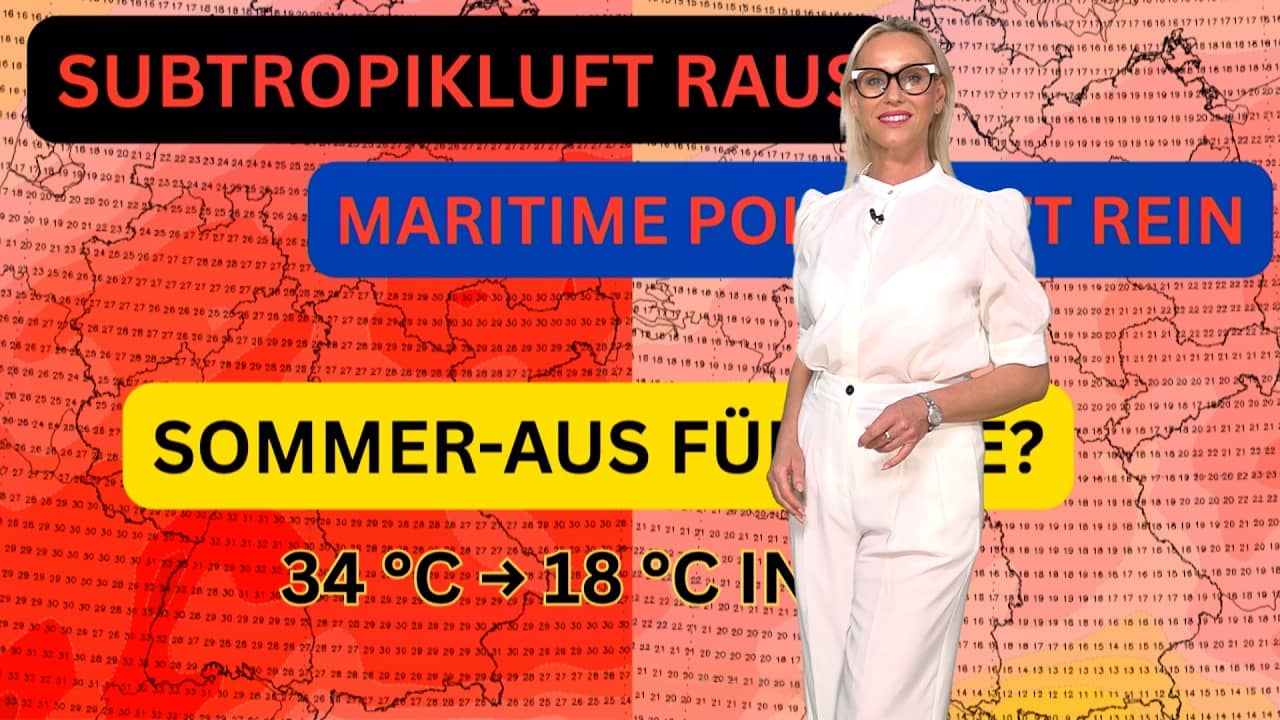 Der große Wetterbruch: 34 °C, dann Polarluft! Bringt der Kaltfront- Regen endlich die Dürre-Wende?