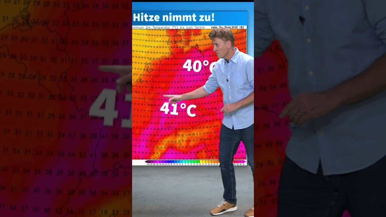 Bis 41 Grad am Donnerstag! #hitzewelle  , #dürre und 8 Tage Dauerhitze im Hochsommer-Süden #weather