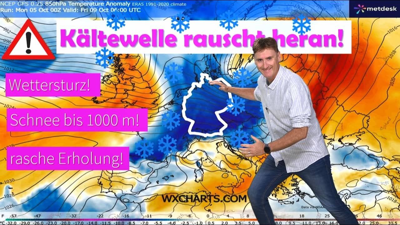 Wetterumschwung in Deutschland: kurzzeitig kalt, dann weiter golden