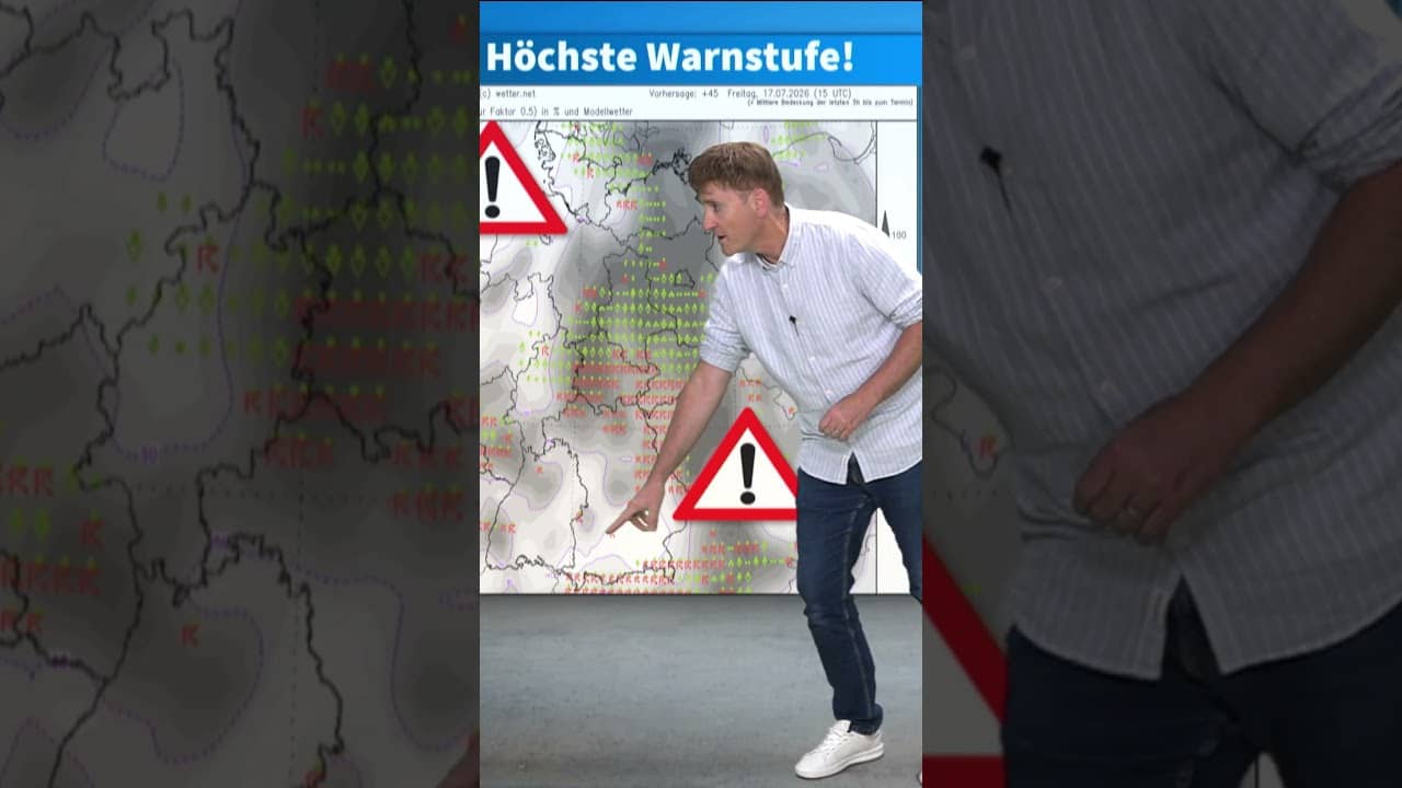 Extreme Unwetterlage: Es drohen schwere #gewitter  mit #Starkregen , #hagel  und #orkan  -böen !