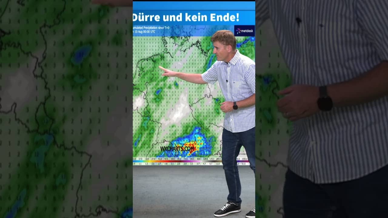 Jahrhundertdürre: Rheinpegel in Worms negativ! #hitze  lässt ab morgen etwas nach! #globalwarming