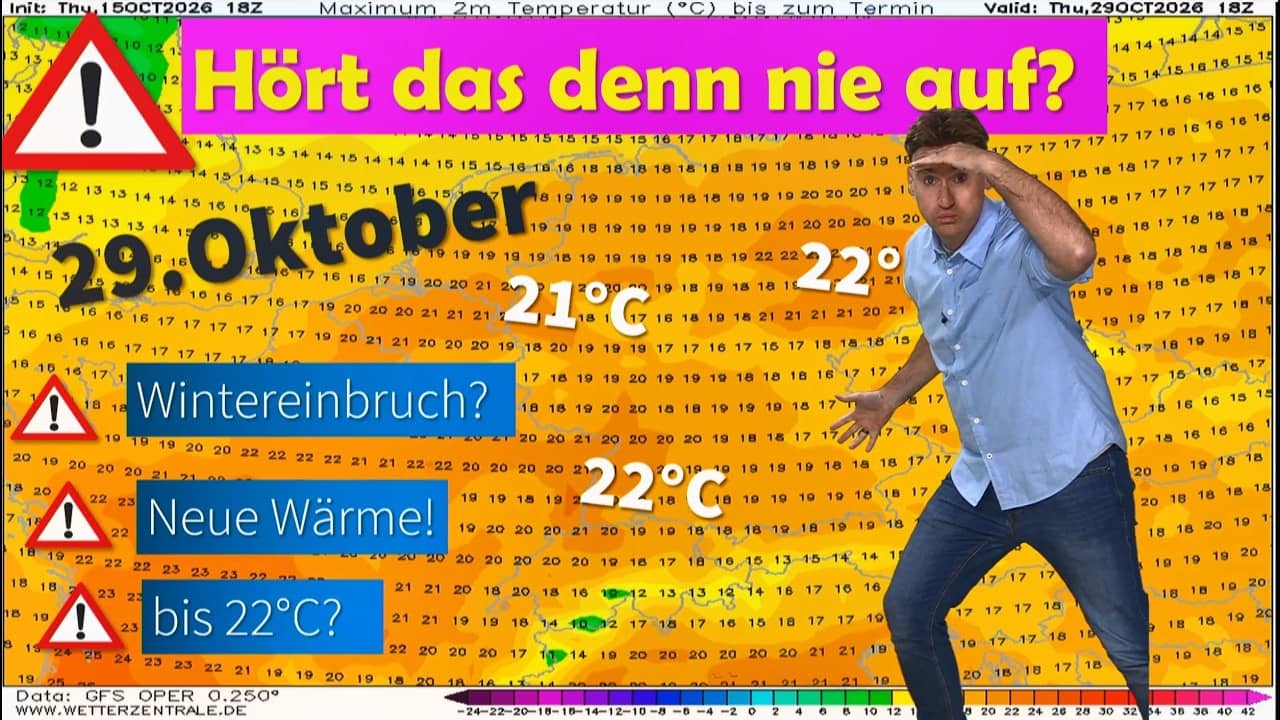 Warme Oktobertage in Deutschland: Später Frost gefährdet die Ernte