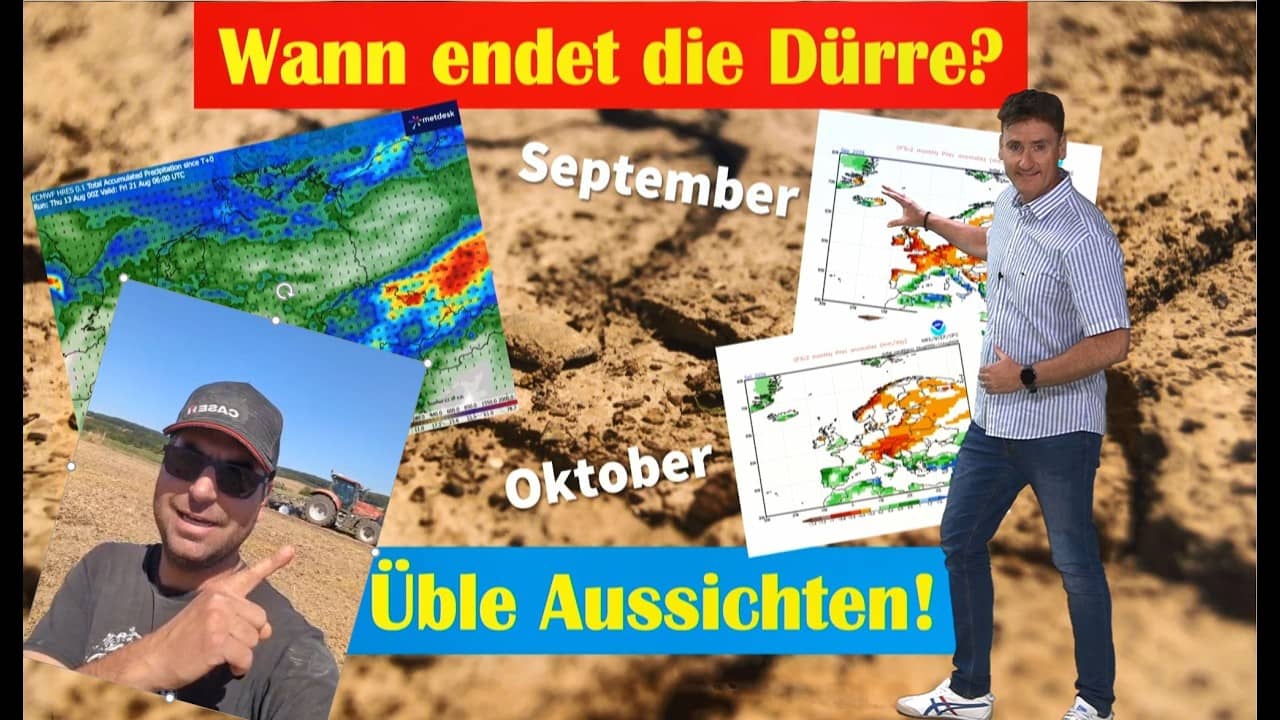 Dürre in Deutschland: Ein Landwirt redet Tacheles! Wie soll das weitergehen? Prognose bis Oktober