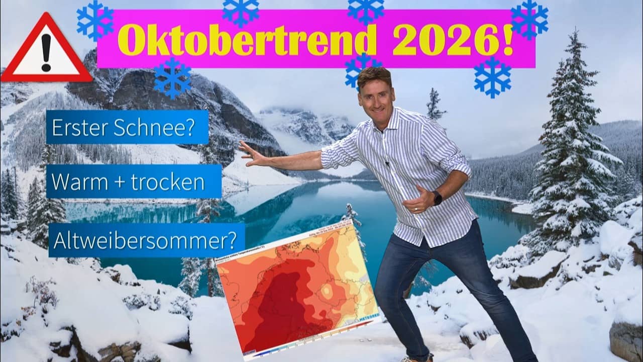 Oktobertrend 2026: Erst goldener Herbst, dann erster Schnee in Deutschland