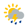 örtlich leichte Gewitter