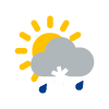 örtlich Schneeregenschauer