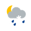Schneeregenschauer