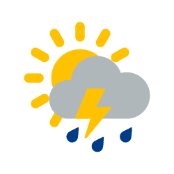 Tag: örtlich leichte Gewitter