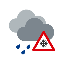 Tag: Sprühregen, örtlich gefrierend