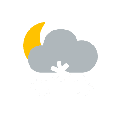Nacht: örtlich Schneeschauer