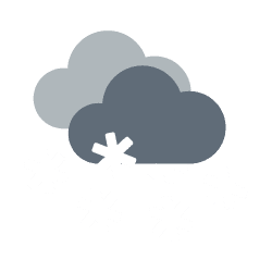 Nacht: starker Schneefall