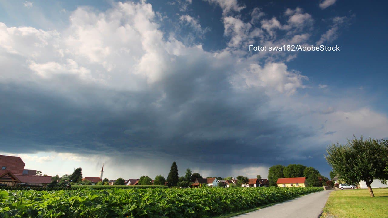 Sturmböen und Gewitter im Norden, Süden bleibt sonnig und heiß