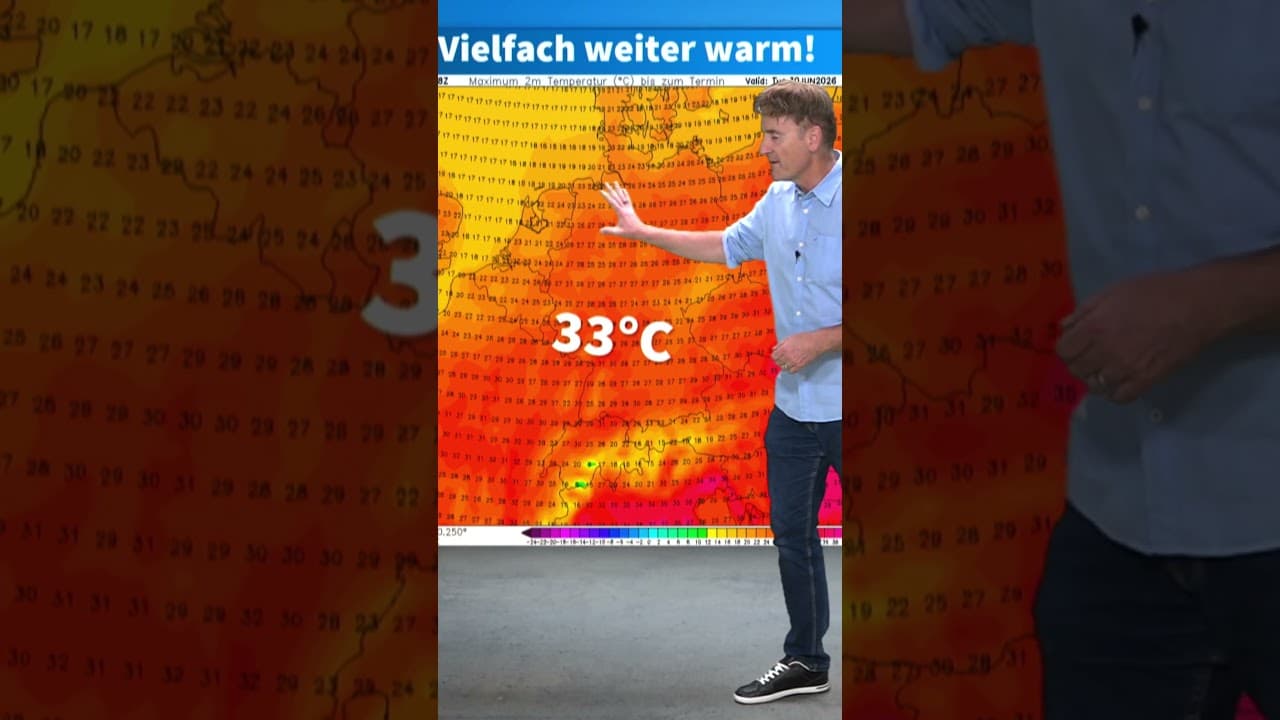 Im Südwesten weiterhin heiß! Nächste Woche #hitzewelle  für alle? Unsicherheiten bleiben #wetter