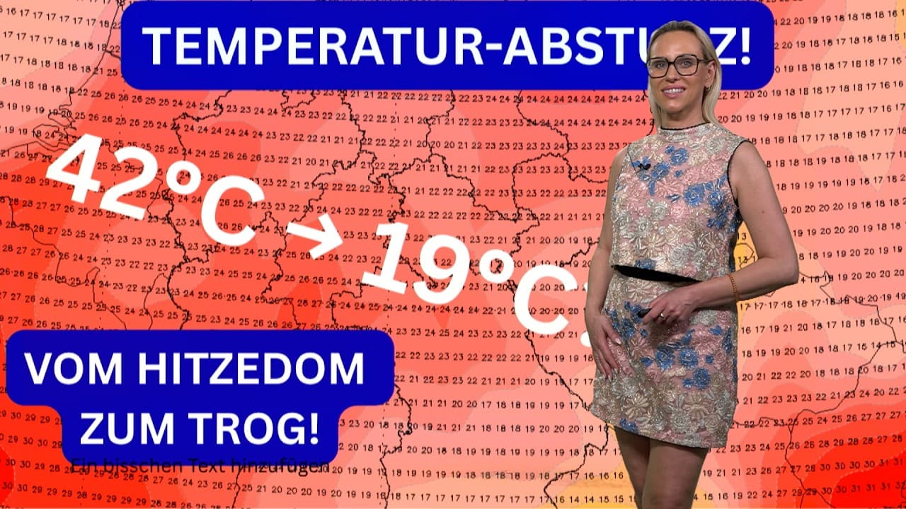 Hitze-Ende naht! Nach 42°C stürzen die Temperaturen ab  doch zuvor kracht die Unwetterfront rein!