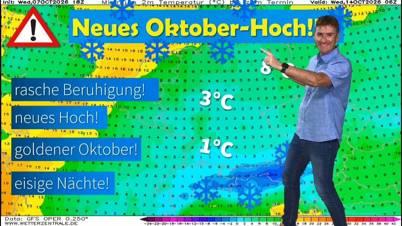 Altweibersommer in Deutschland: Neues Hoch bringt Sonne, Nächte bleiben kalt