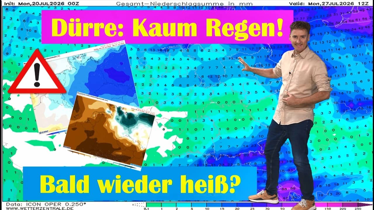 Dürre schlimmer als 2003! Jetzt kühler, aber kaum Regen neue Hitzewelle Ende Juli?