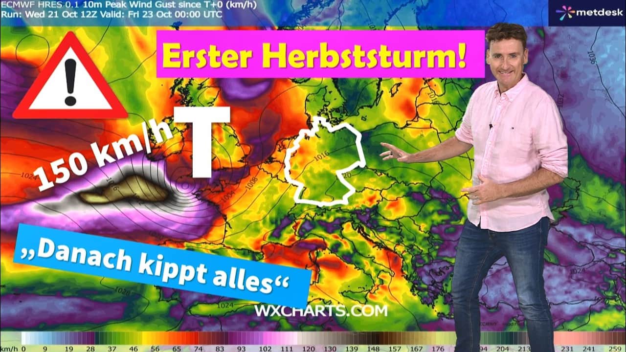Sturm und Regen am Freitag: gefährliche Glätte droht in Deutschland