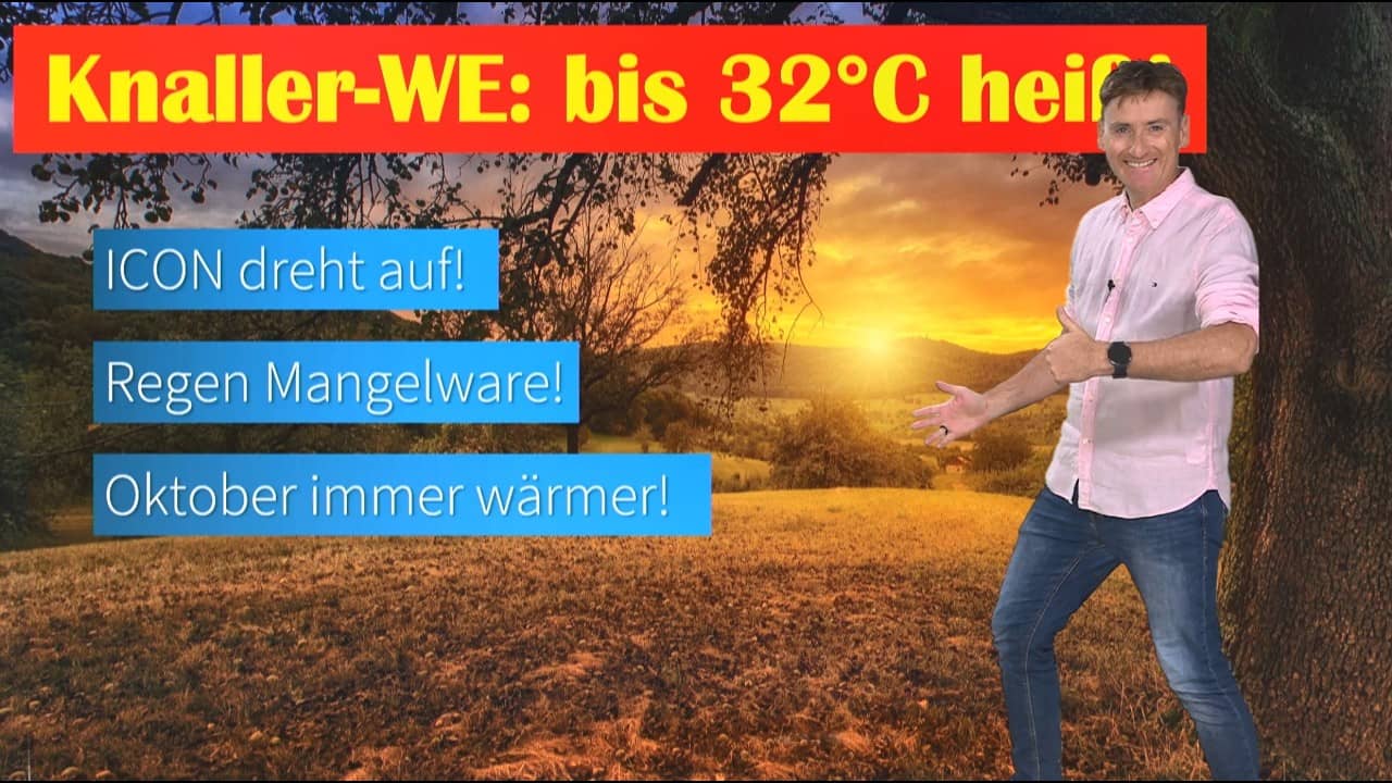 Warme Spätsommertage in Deutschland: ICON-Modell zeigt bis 32 Grad