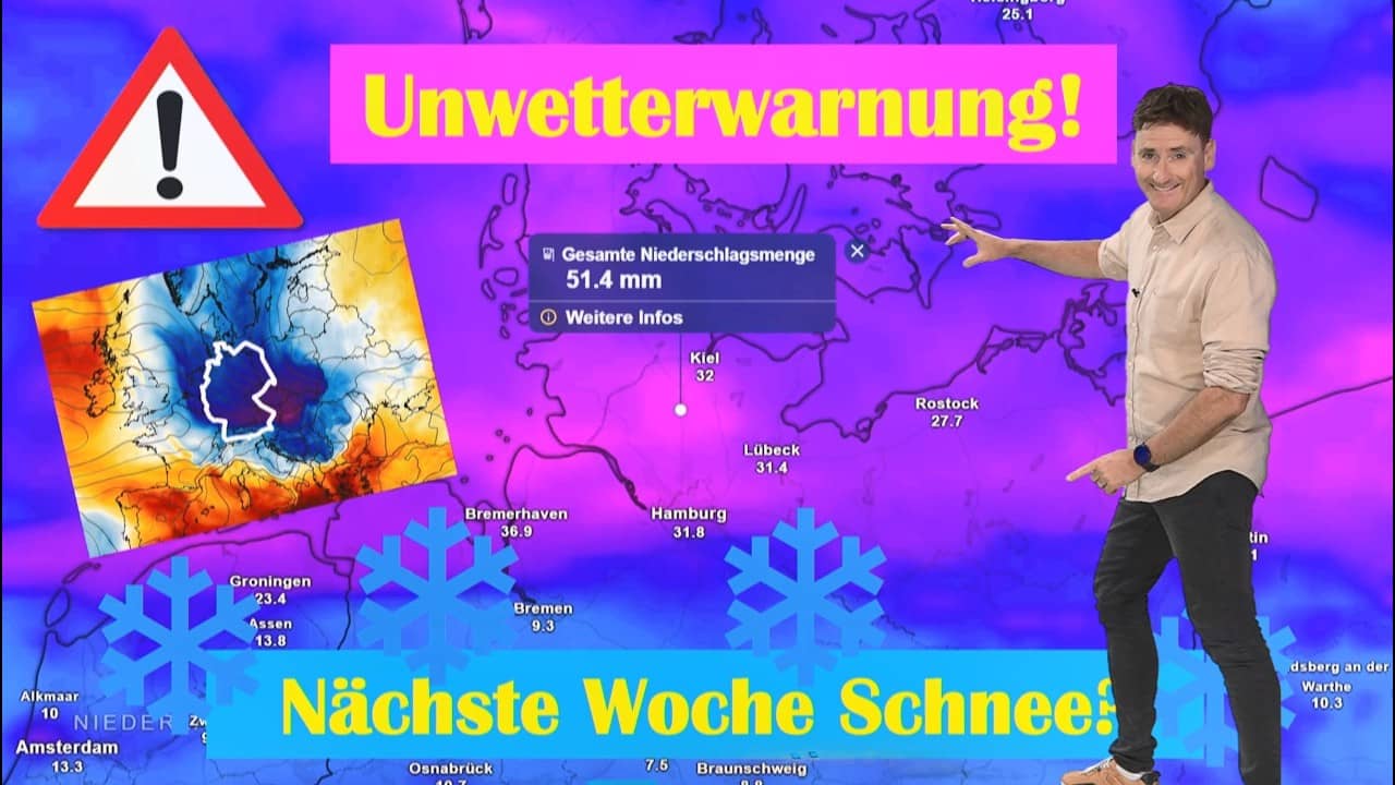 UNWETTER: 100 Liter Regen! Dann MEGA-ABSTURZ in den Vollherbst Mitte September sogar SCHNEE?