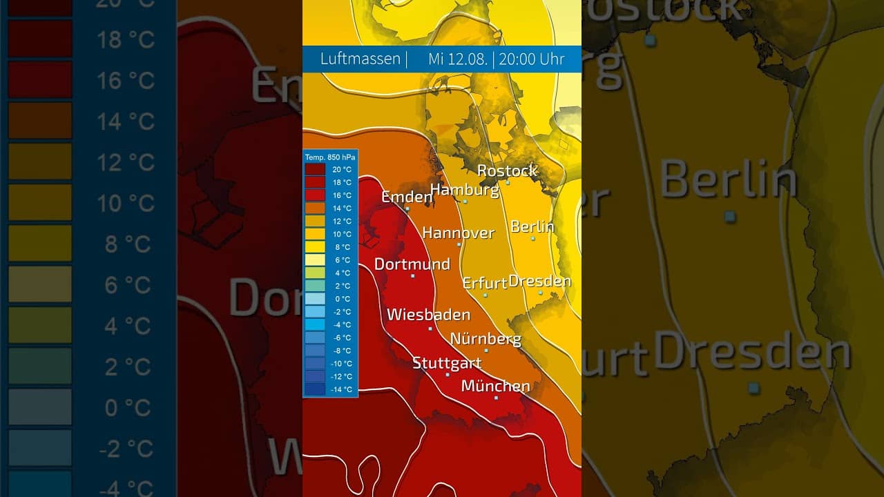 EXTREME WARMLUFT EROBERT ganz DEUTSCHLAND: In 850 hPa geht es auf bis zu 23 Grad! #sommer2026