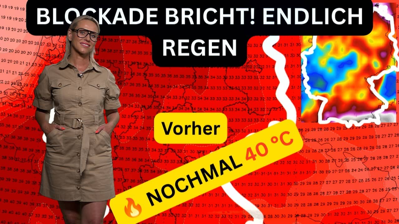 40 Grad zum bitteren Finale: Hat das Wettertrauma endlich ein Ende? Regenkarten lassen hoffen