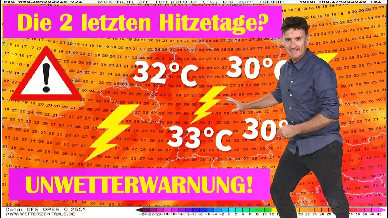 Erst Hitze, dann Unwetter-Hammer: Schwere Gewitter mit Hagel und Sturm am Freitag