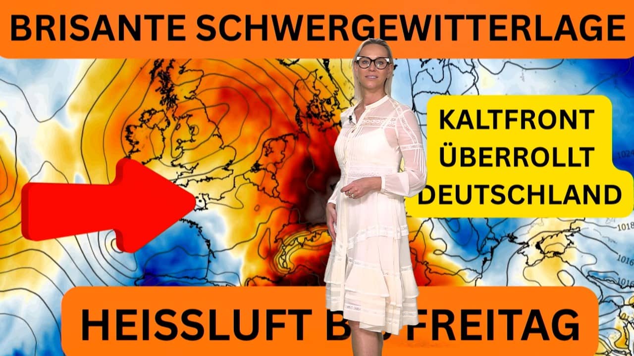 SCHWERGEWITTER-ALARM! Kaltfront trifft auf Hitze jetzt drohen Hagel und Orkanböen ab Donnerstag!